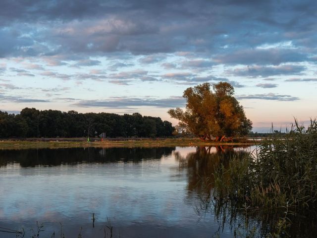 The Oder in the evening light