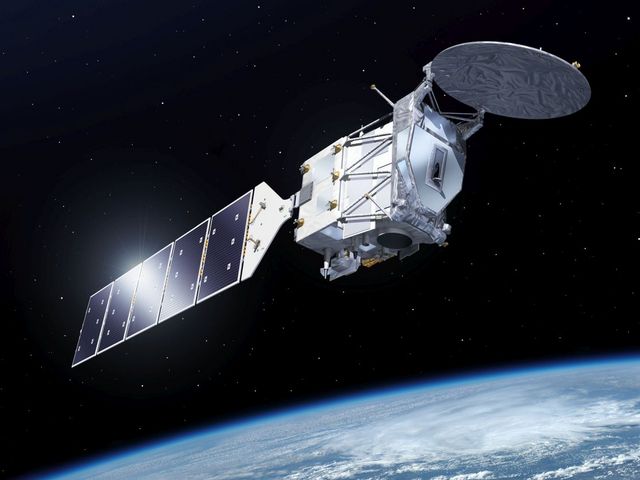 Grafik des Satelliten